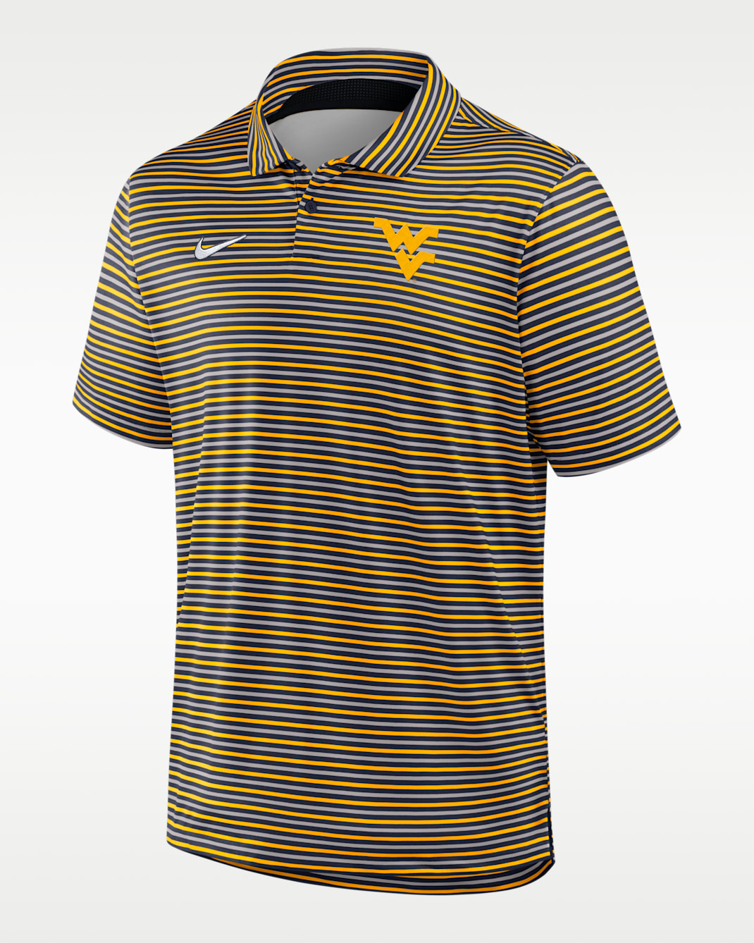 West Virginia Tour Stripe Men's Nike Dri-FIT College Polo - Navy