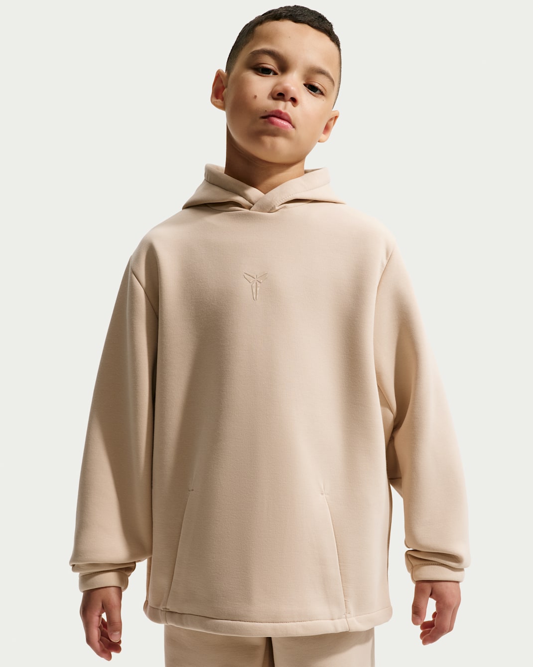 Kobe Big Kids' Dri-FIT Pullover Basketball Hoodie - Sanddrift/Sanddrift