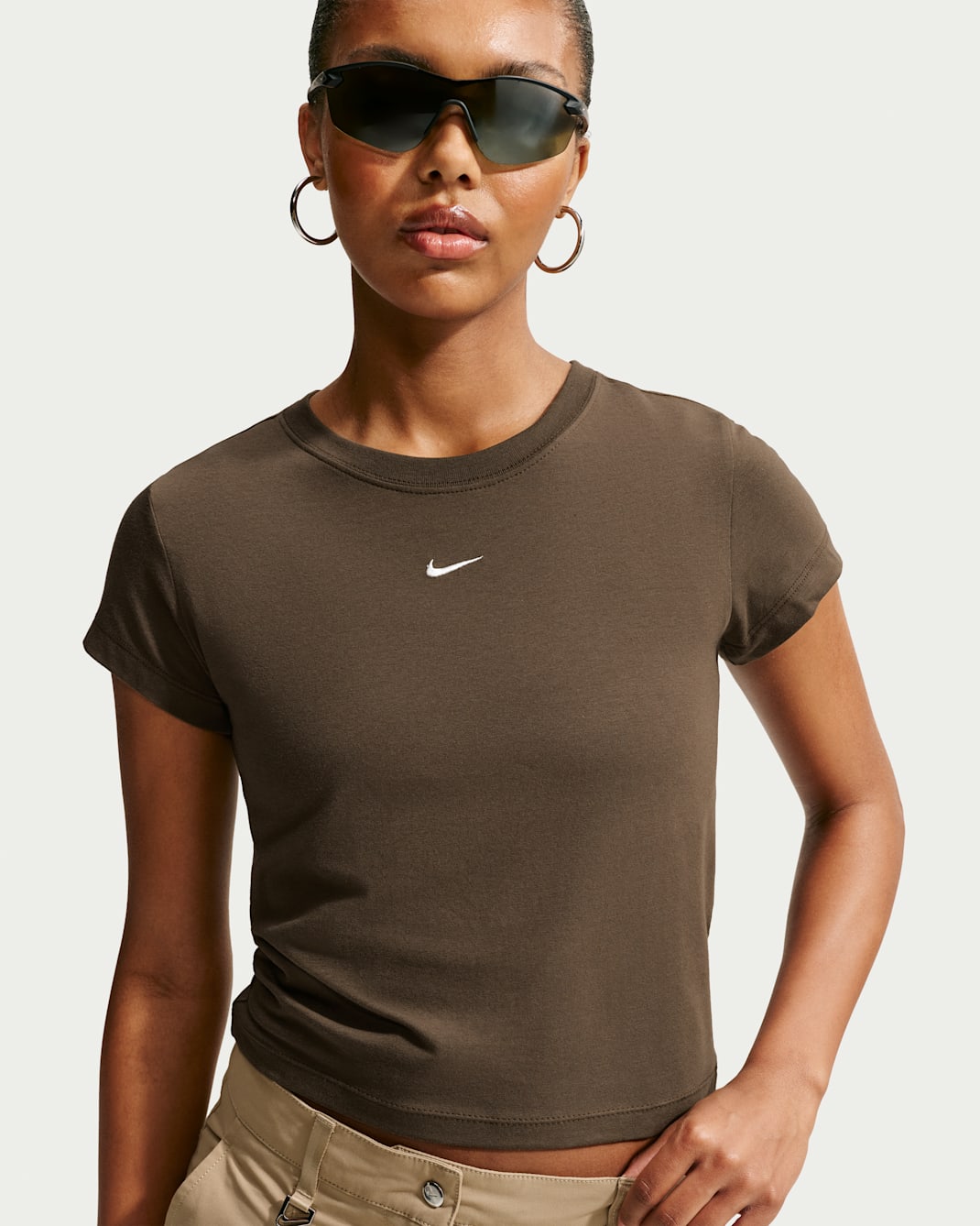 Nike Sportswear Chill Knit Women's T-Shirt - Dark Hazel/Sail