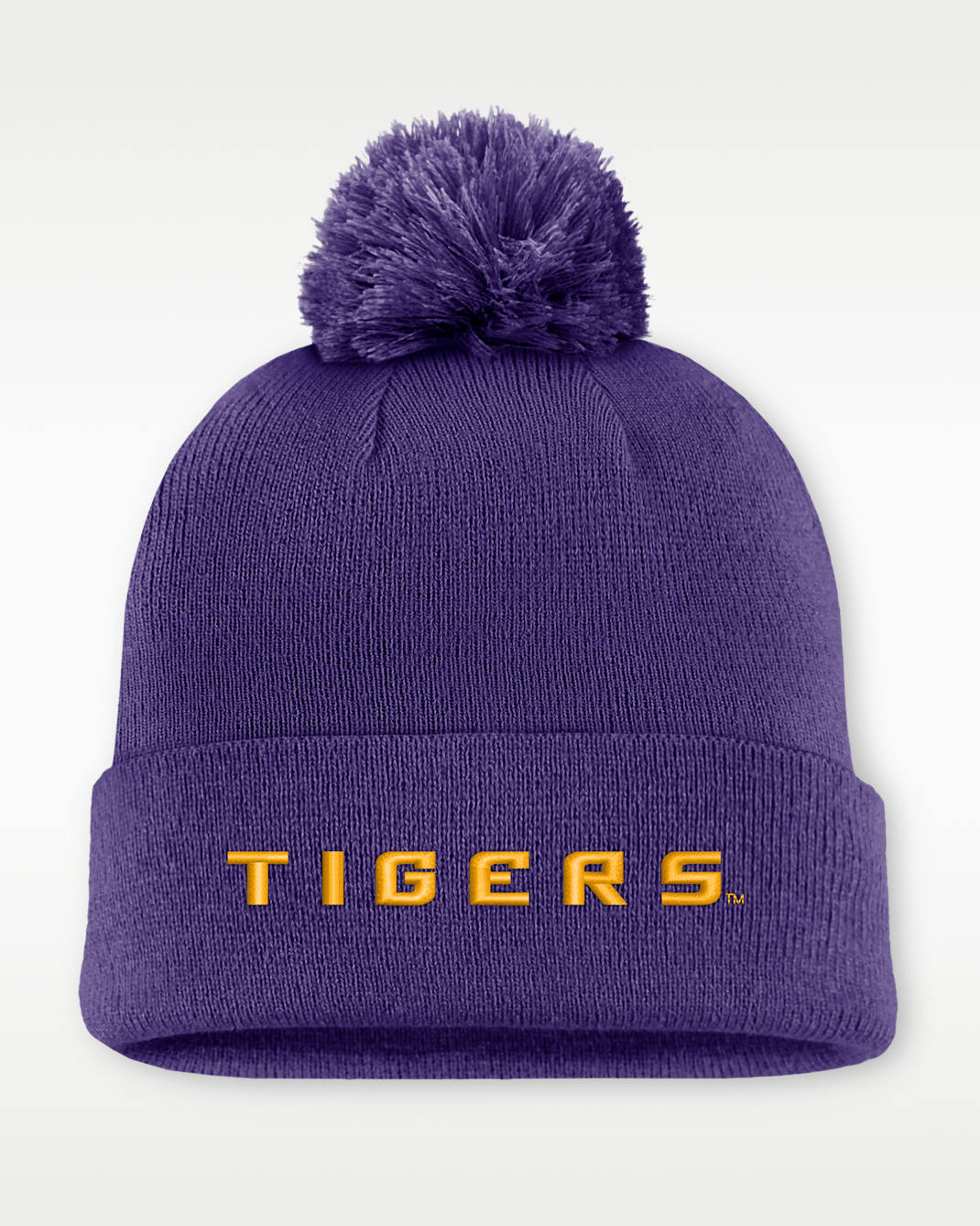 LSU Peak Men's Nike College Cuffed Beanie - Purple
