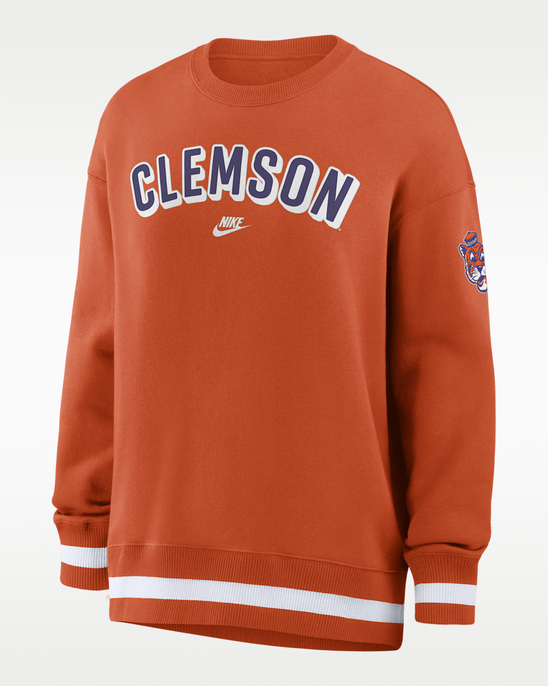 Clemson Legacy Phoenix Women's Nike College Oversized Pullover Crew - Orange