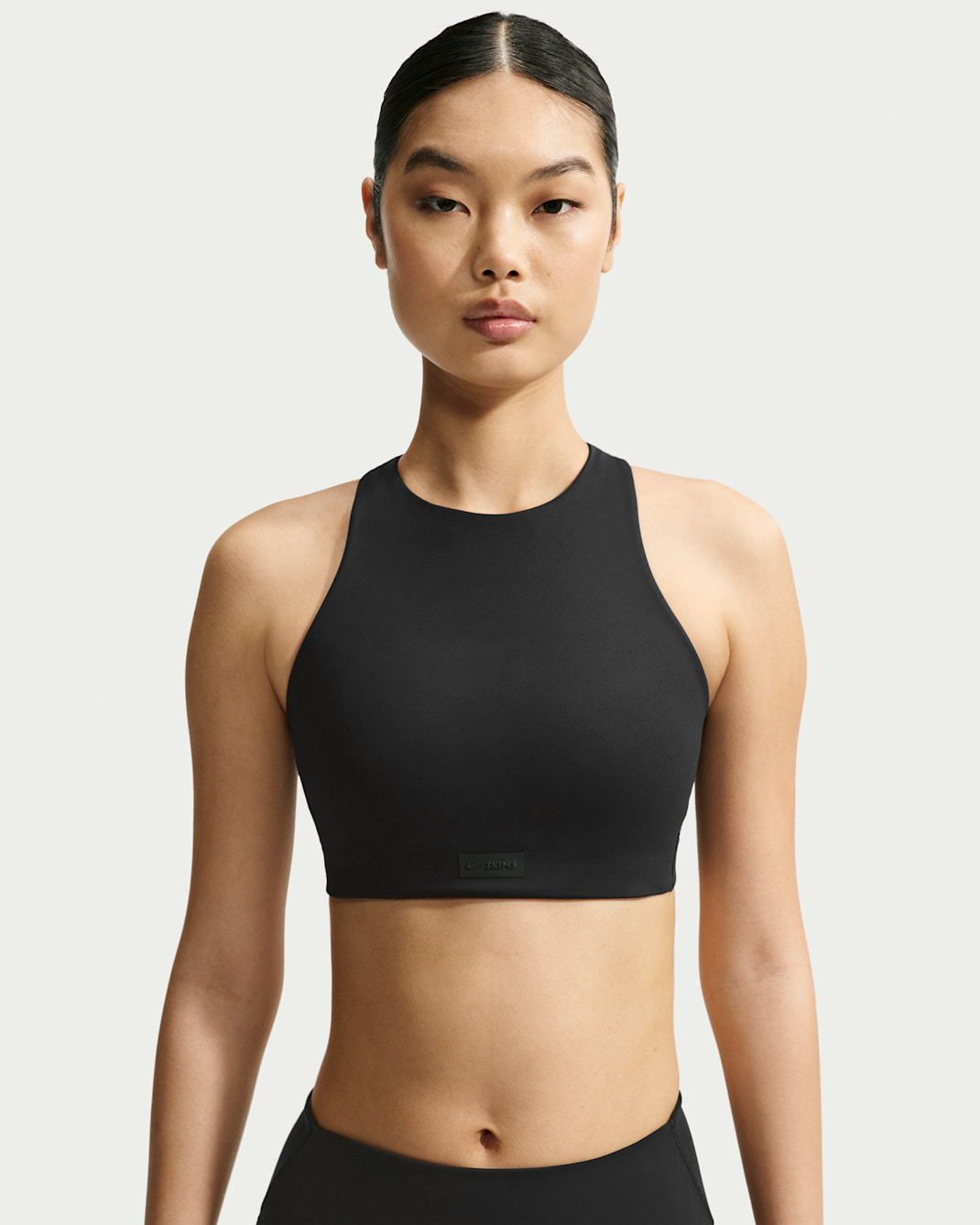 NikeSKIMS Matte Women's High-Neck Bra - NSKM Obsidian
