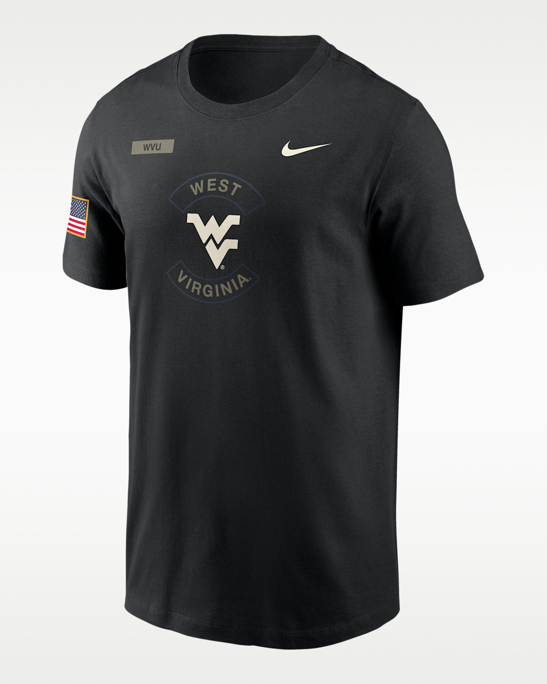 West Virginia Military Appreciation Men's Nike Dri-FIT College T-Shirt - Black