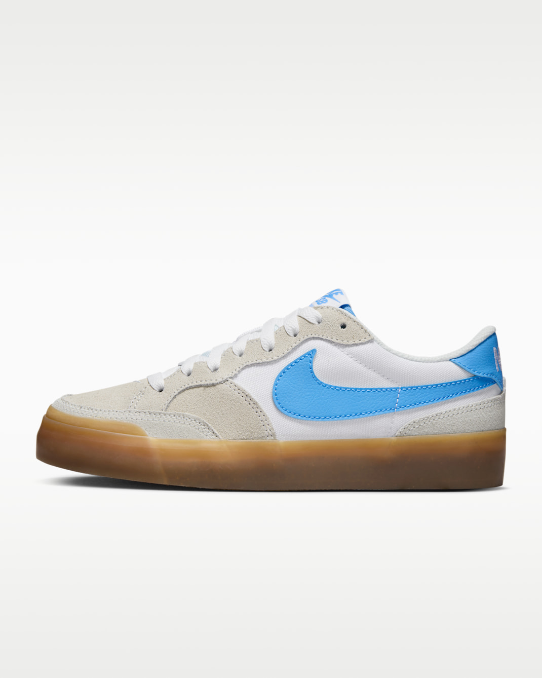 Nike SB Pogo Skate Shoes - Summit White/White/Gum Light Brown/University Blue