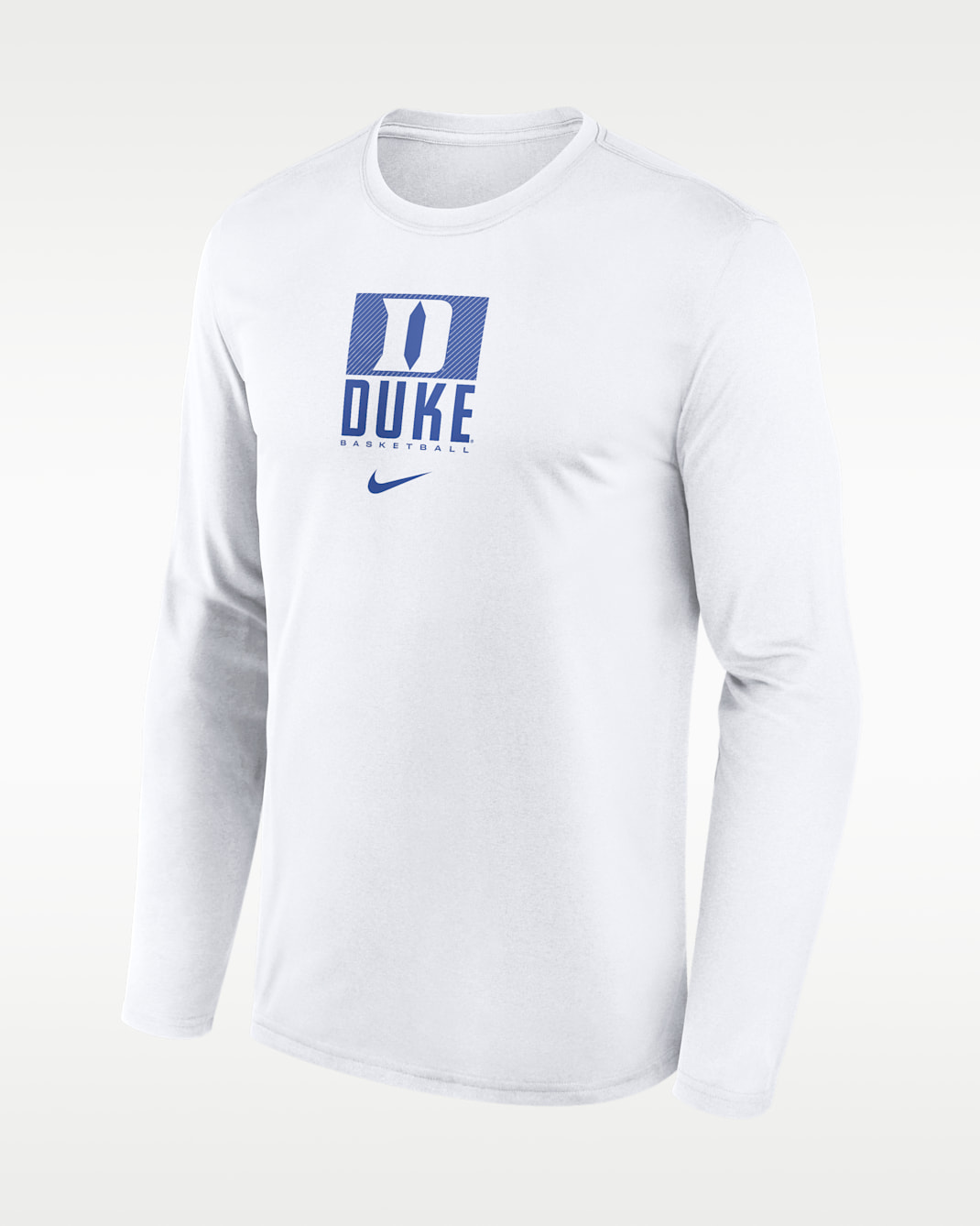 Playera de manga larga universitaria Nike Dri-FIT para hombre Duke Courtside - Blanco