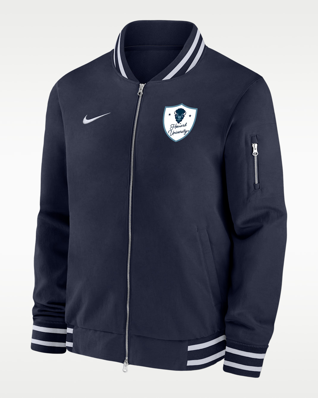 Nike College (Howard University) Men's Bomber Jacket - Navy