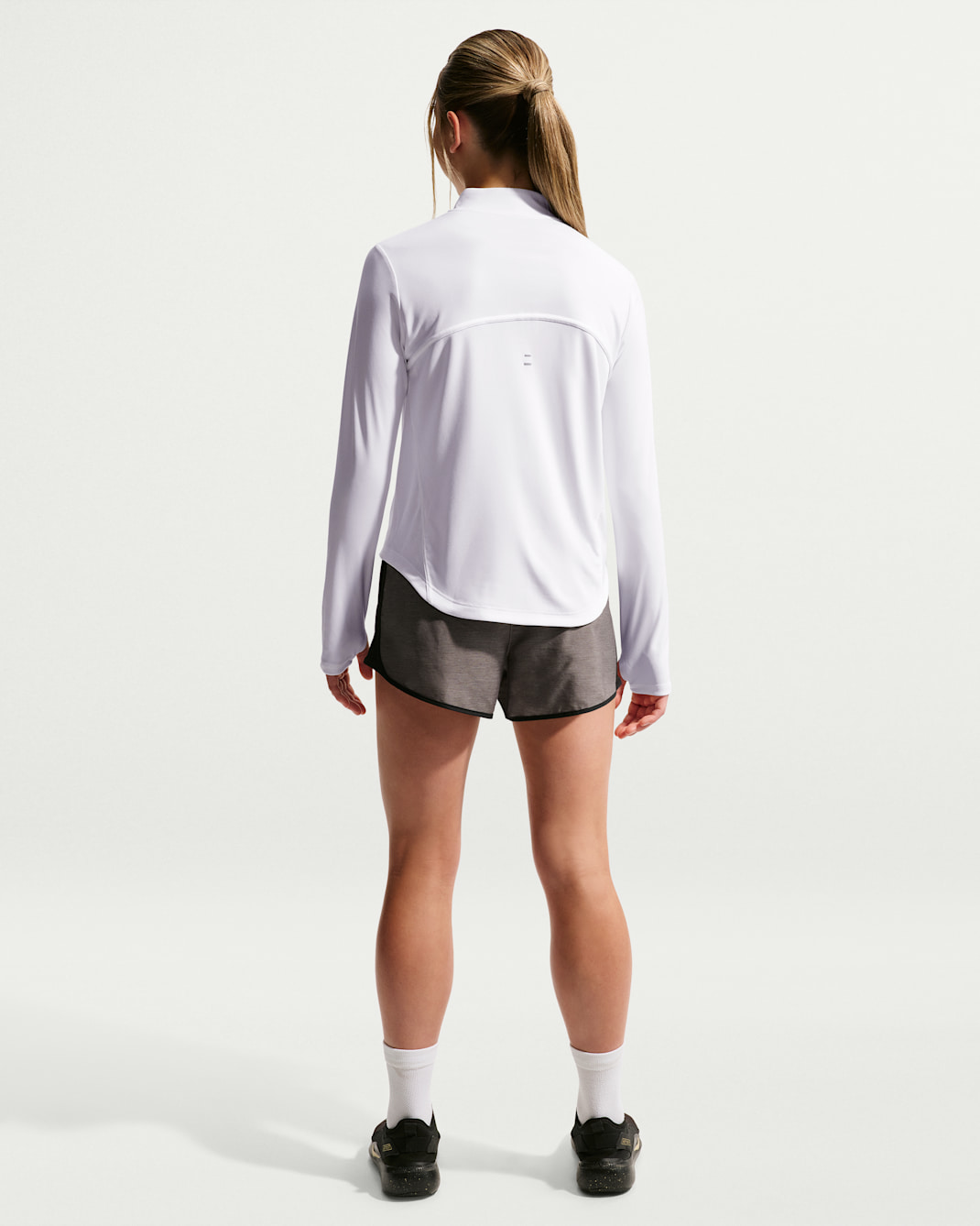 Nike Tempo Big Kids' (Girls') Dri-FIT Long-Sleeve Half-Zip Top