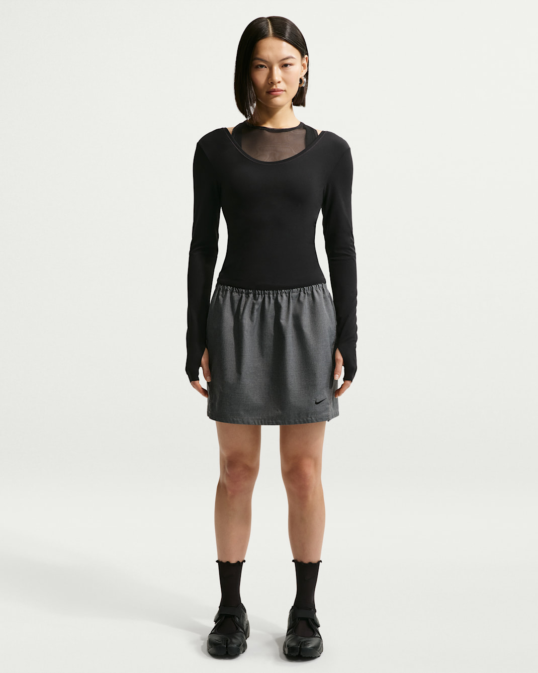 Nike Sportswear Women's Loose Woven Skirt - Black/Heather/Black