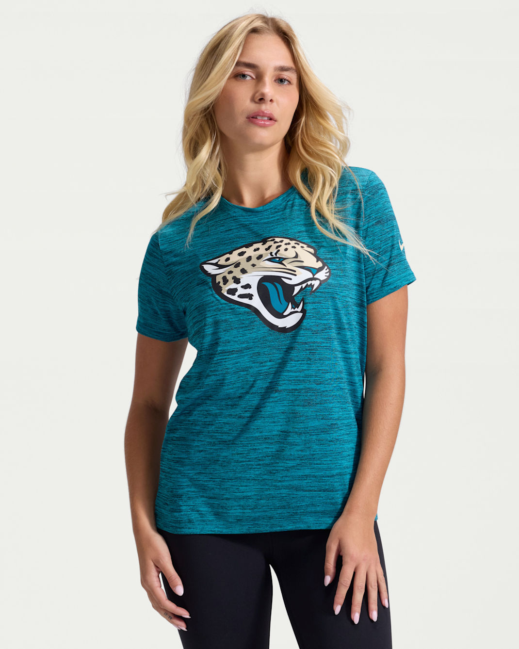 Jacksonville Jaguars Rivalries Collection Sideline Velocity Women's Nike Dri-FIT NFL T-Shirt - Blustery