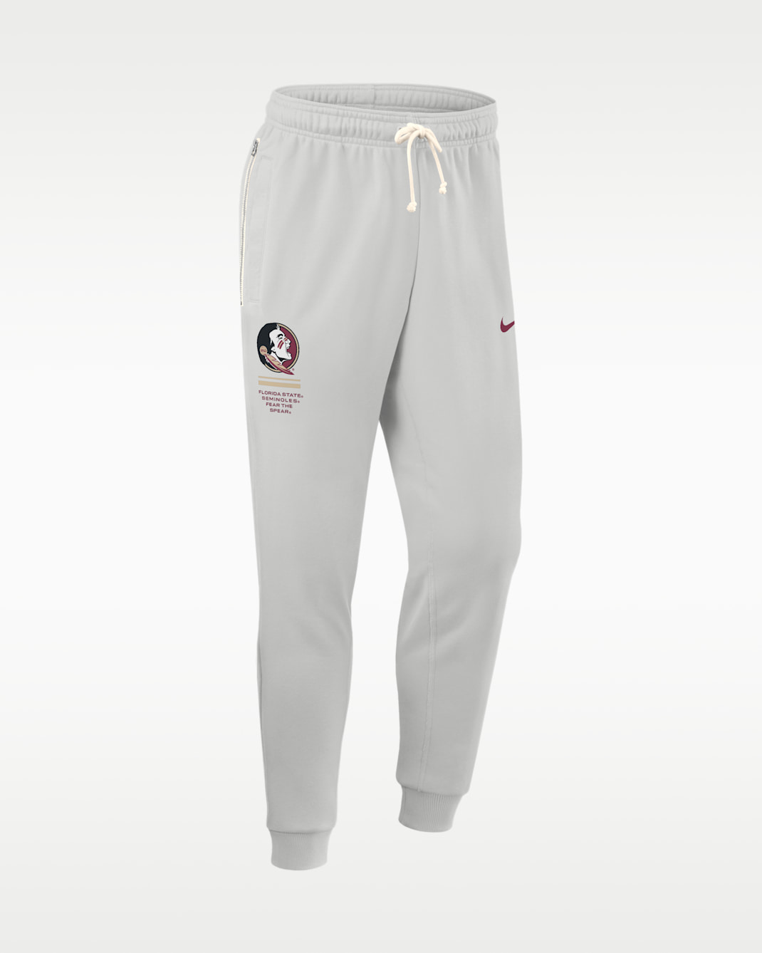 Florida State Sideline Standard Issue Men's Nike Dri-FIT College Taper Pants - Photon Dust