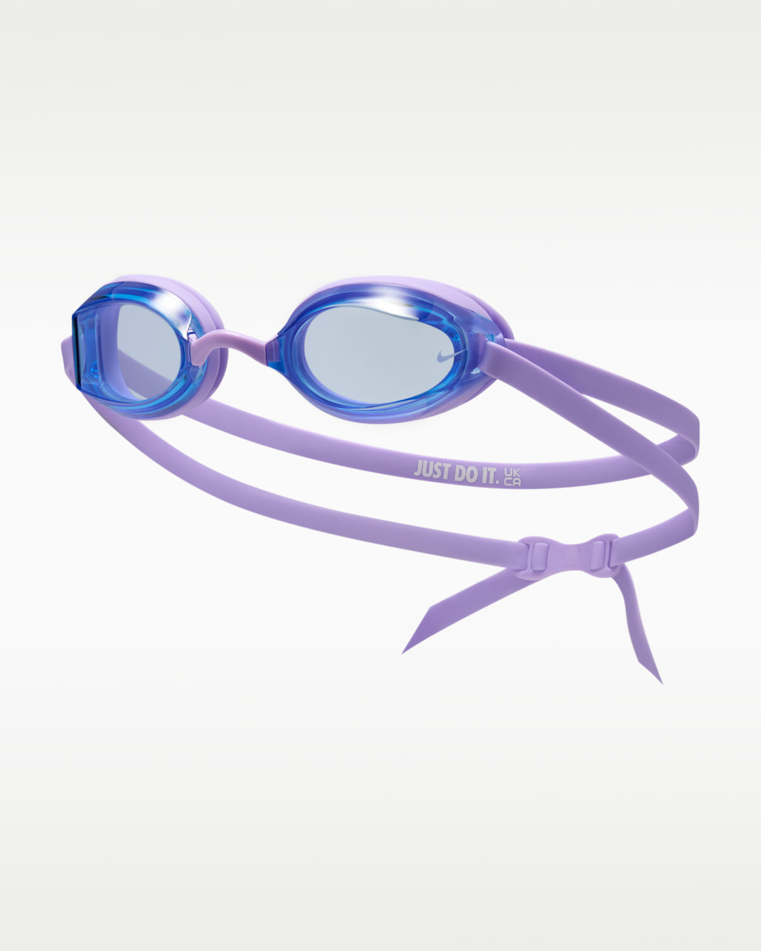 Goggles de natación Nike Legacy - Hortensias/Azul universitario/Blanco