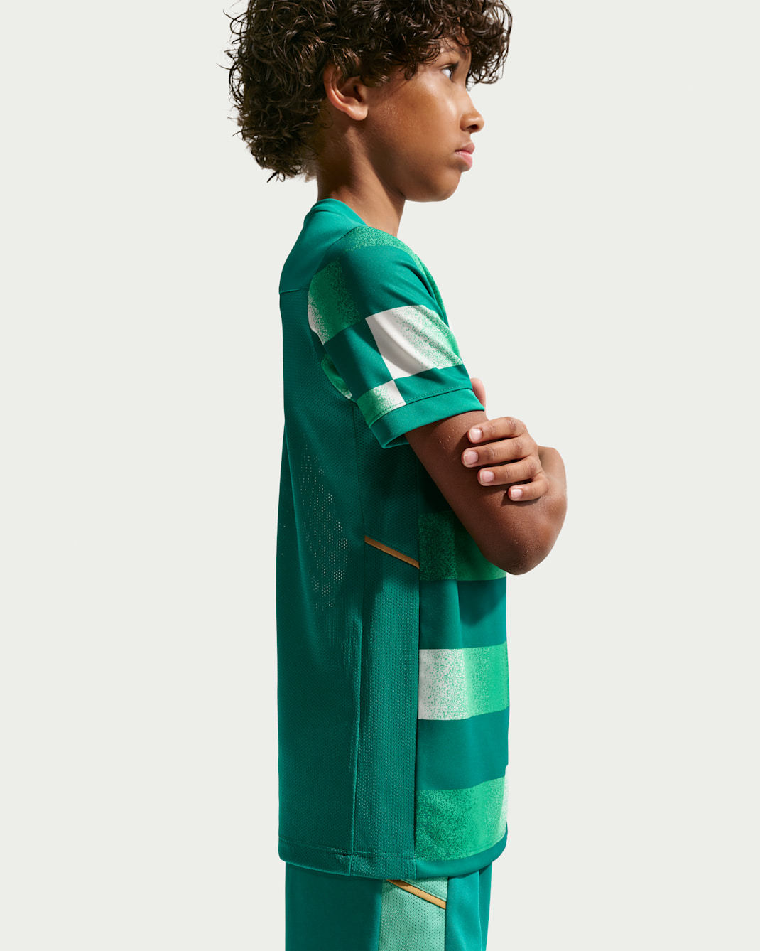 Kylian Mbappé Academy Big Kids' Dri-FIT Short-Sleeve Soccer Top