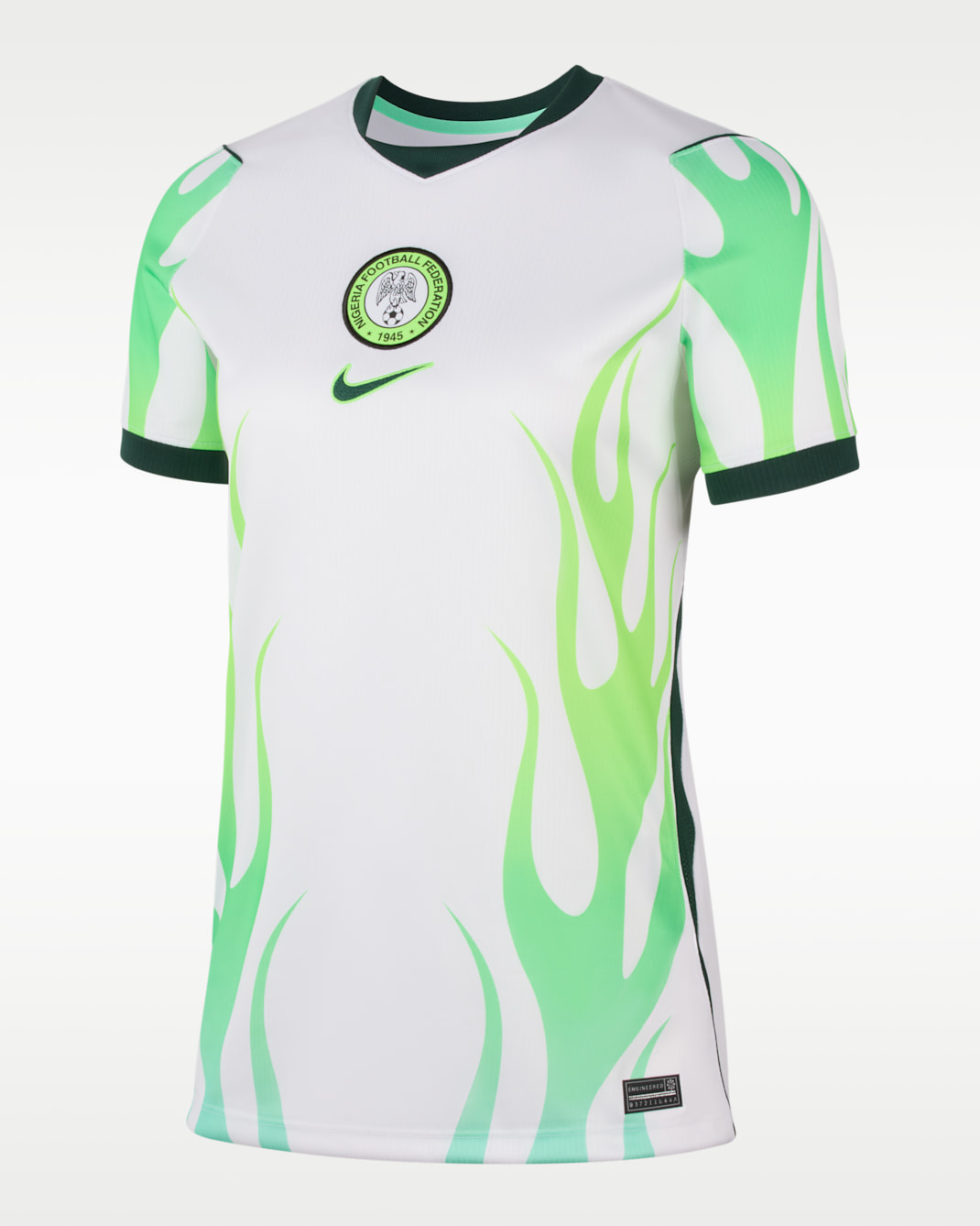 Nigeria 2026 Stadium Away Women's Nike Dri-FIT Soccer Replica Jersey - White/Green Glow/Black