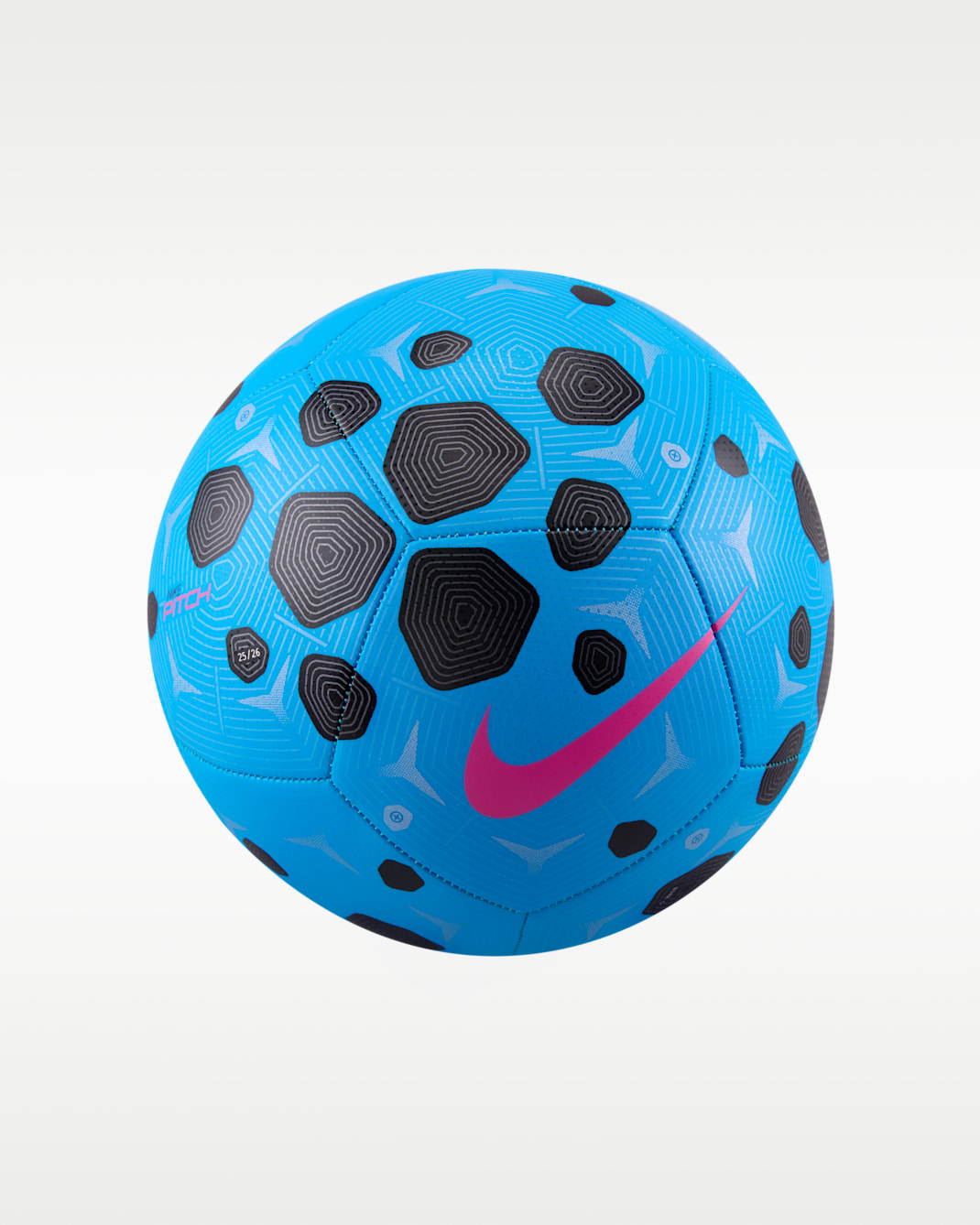 Balón de fútbol Nike Pitch - Azul resplandor/Negro/Avalancha rosa