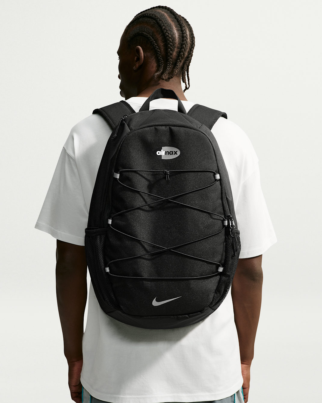 Nike Heritage Sweep Air Max Backpack (25L) - Black/Black/Reflect Silver
