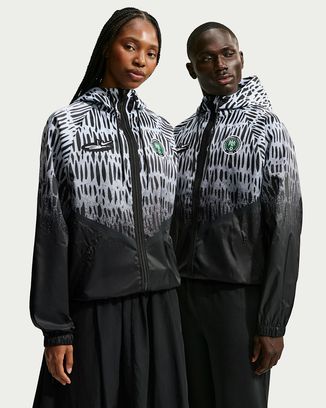 Nike x Nigeria x Slawn Men's Football Anthem Jacket - Black/White