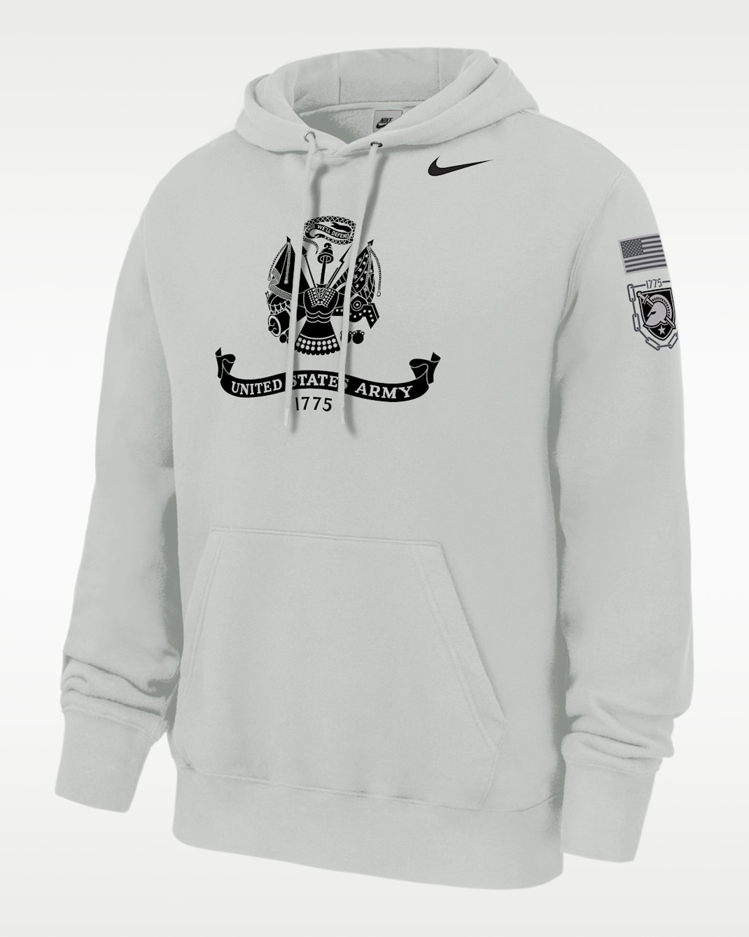 Sudadera con gorro sin cierre universitaria Nike para hombre Army Rivalry Club - Gris