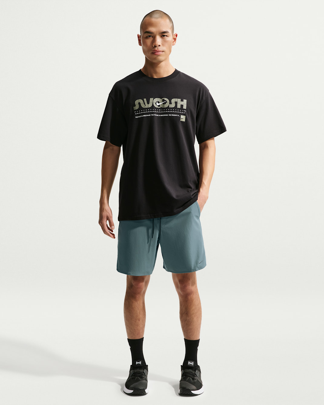 나이키 언리미티드 남성 드라이 핏 7인치 언라인드 버서타일 쇼츠 - 미네랄 슬레이트/블랙/미네랄 슬레이트