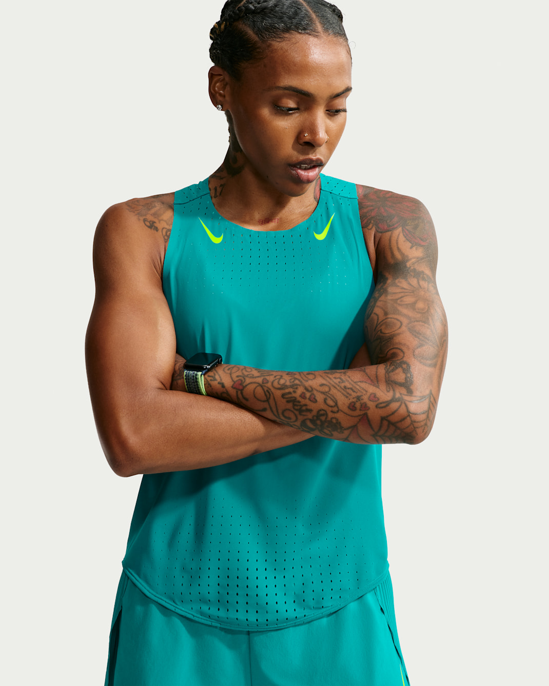Nike AeroSwift Women's Dri-FIT ADV Running Singlet - Energy/Lemon Venom