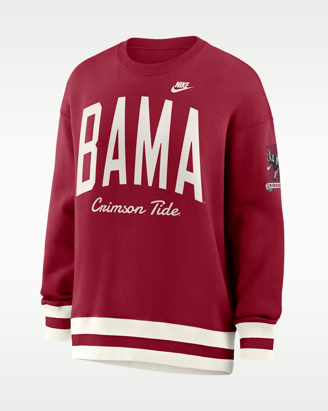 Alabama Legacy Women's Nike College Pullover Crew - Team Crimson/White