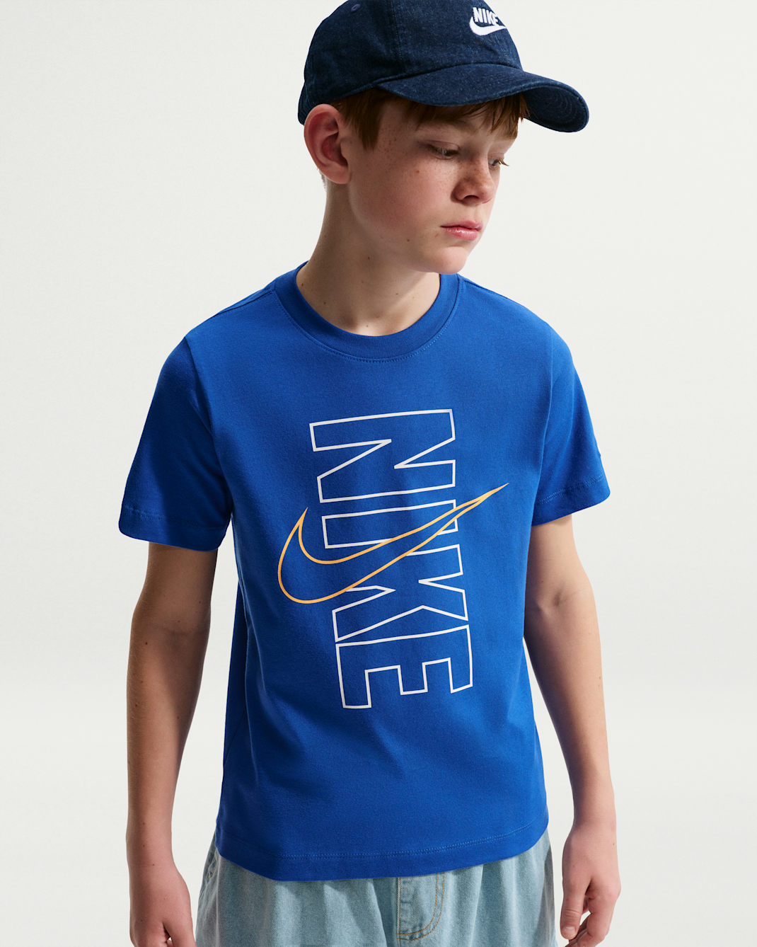 Nike Sportswear Big Kids' T-Shirt - Game Royal