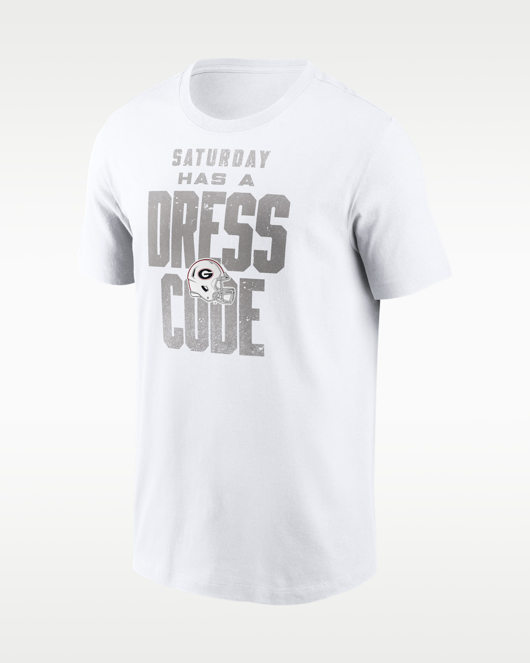 Playera universitaria Nike para hombre Georgia 2026 White Out Dress Code - Blanco