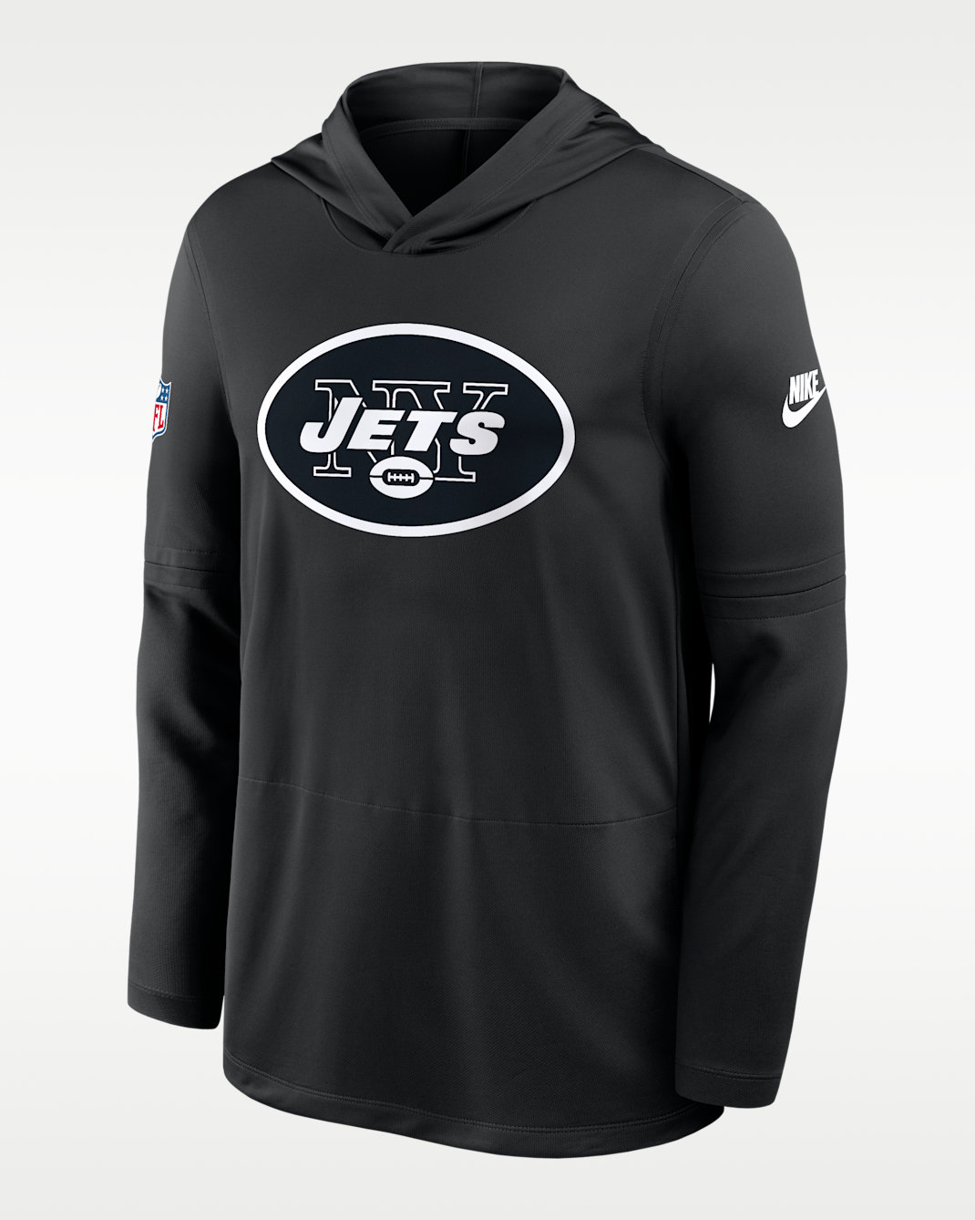 New York Jets Pass Accuracy Men's Nike Dri-FIT NFL Long-Sleeve Hooded Top - Black