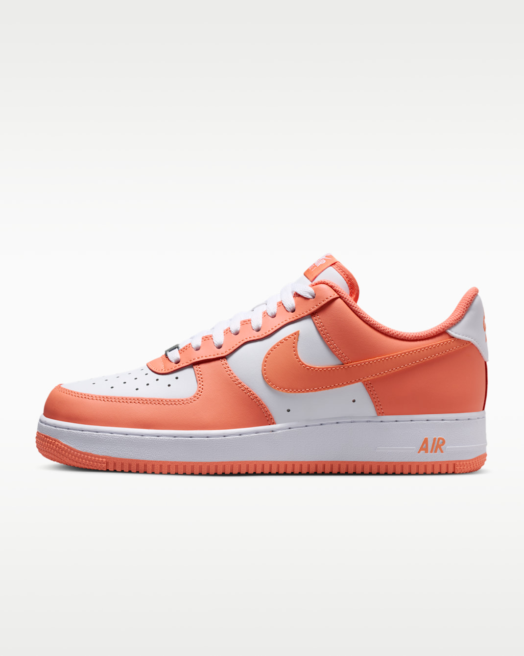 Nike Air Force 1 '07 Men's Shoes - White/White/Orange Frost