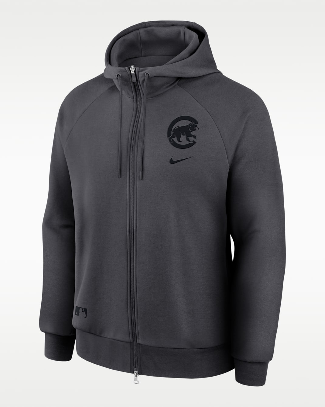 Chicago Cubs Authentic Collection Men's Nike Dri-Fit MLB Full-Zip Hoodie - Anthracite