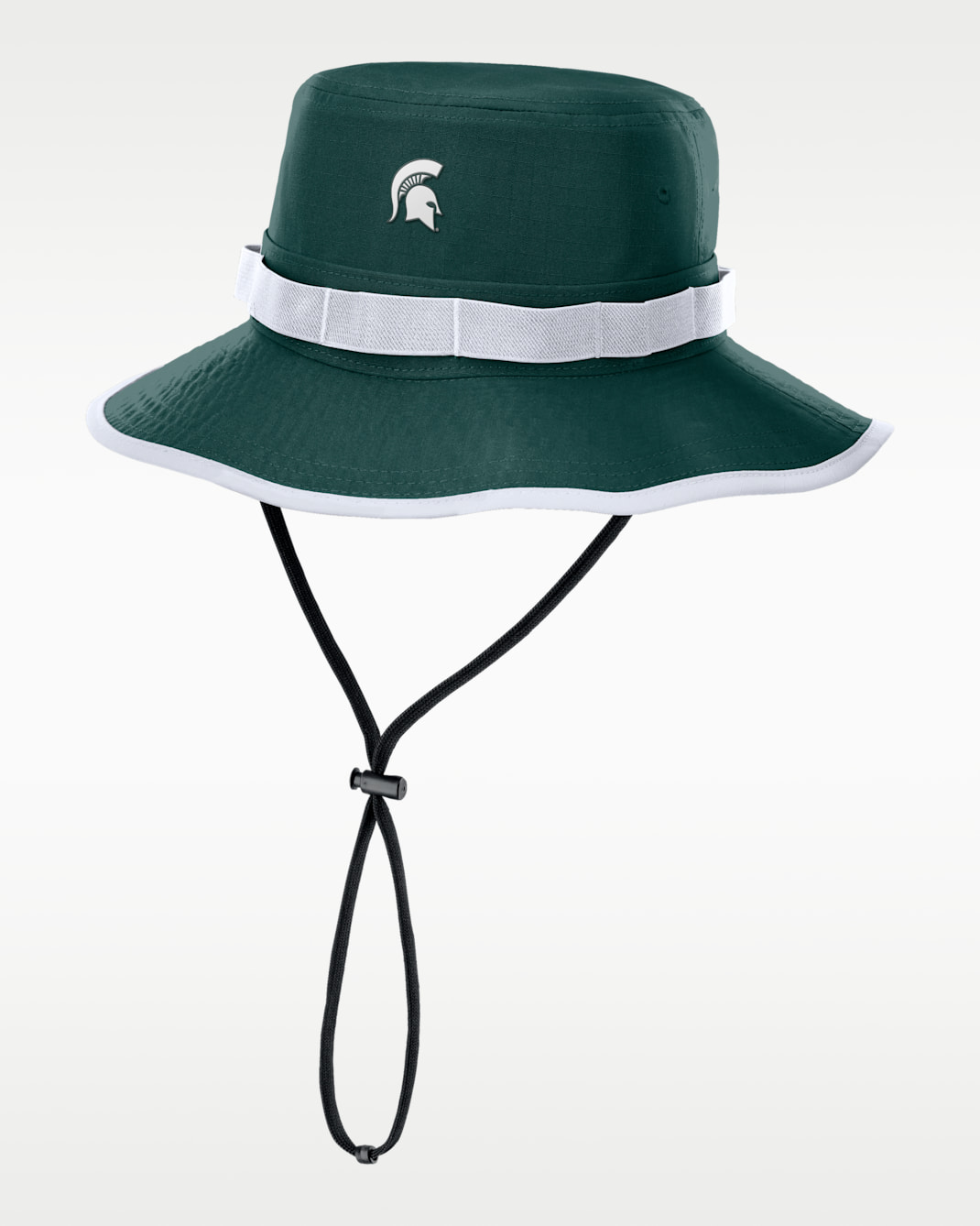 Gorro tipo pescador universitario Nike Dri-FIT para hombre Michigan State Sideline Apex Gameday Boonie - Verde