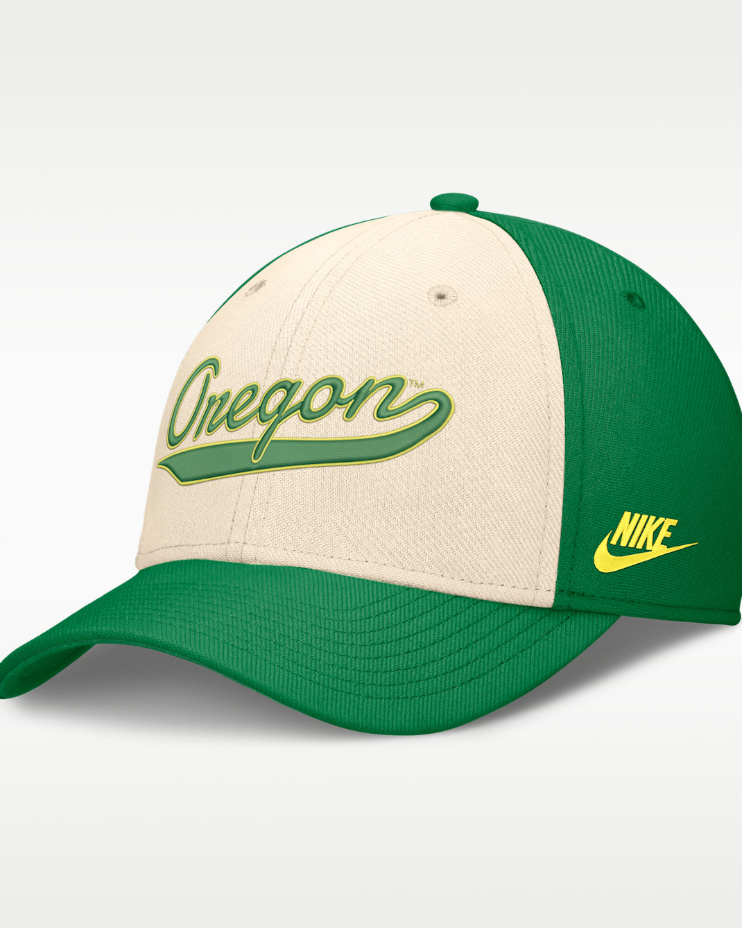 Oregon Legacy Men's Nike Dri-FIT College Hat - Natural/Green