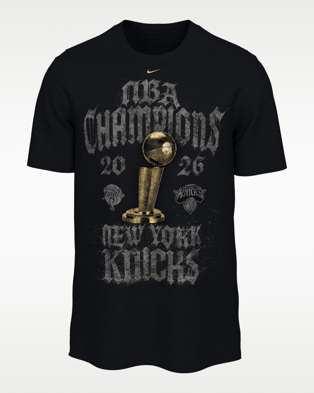 New York Knicks 2025-26 Champions Men's Nike Basketball T-Shirt - Black