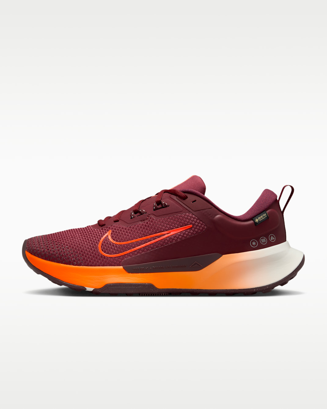 Nike Juniper Trail 2 GORE-TEX Men's Waterproof Trail-Running Shoes - Dark Team Red/Burgundy Crush/Sail/Hyper Crimson
