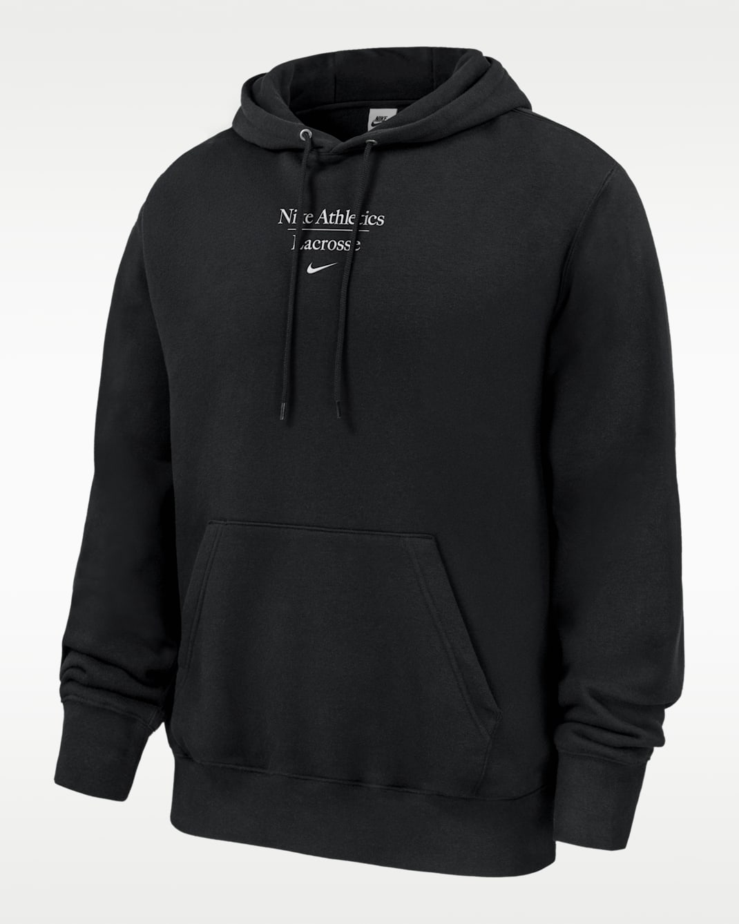 Sudadera de lacrosse con gorro sin cierre para hombre Nike Club Fleece - Negro
