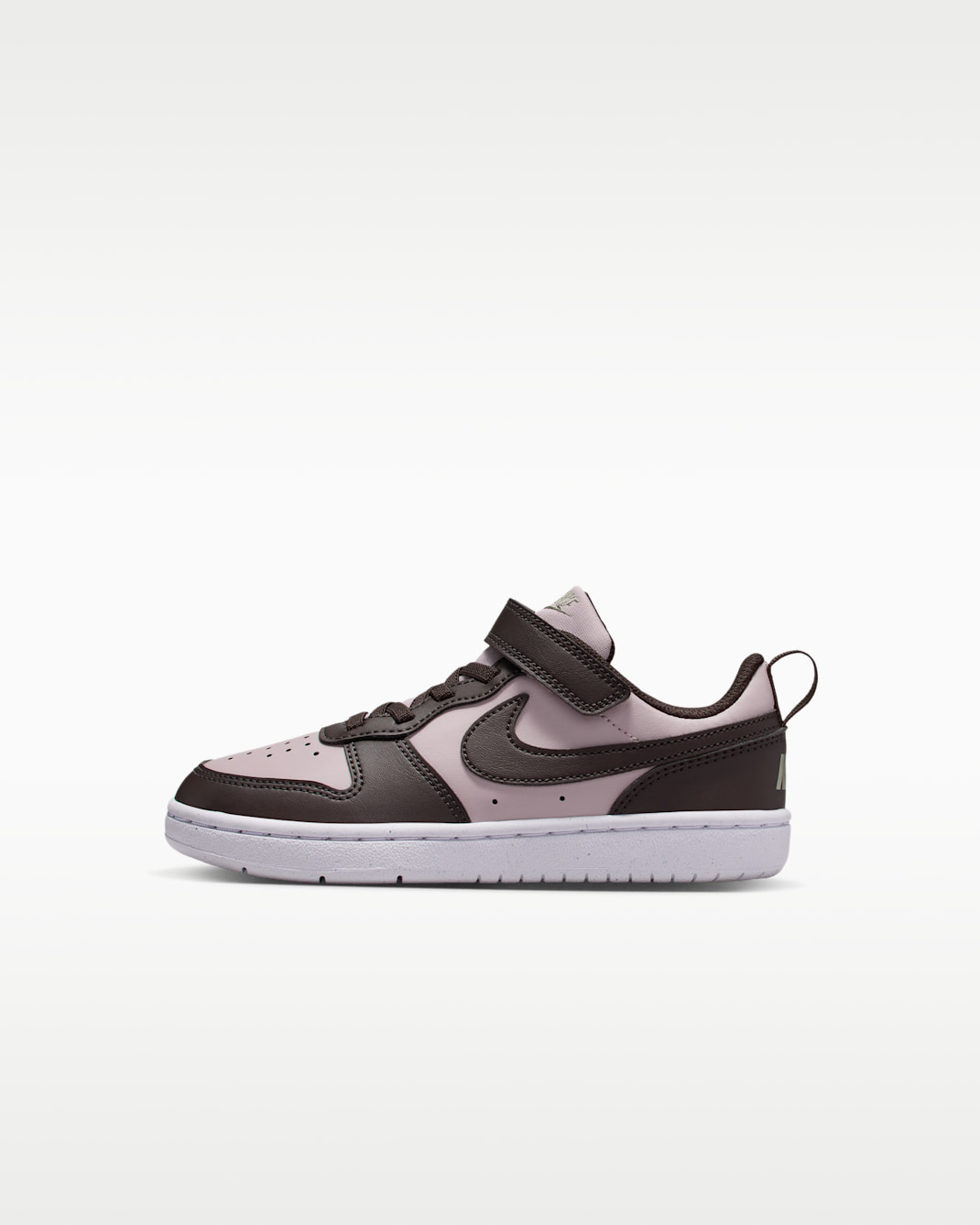 Nike Court Borough Low Recraft Younger Kids' Shoes - Particle Rose/Light Army/White/Velvet Brown
