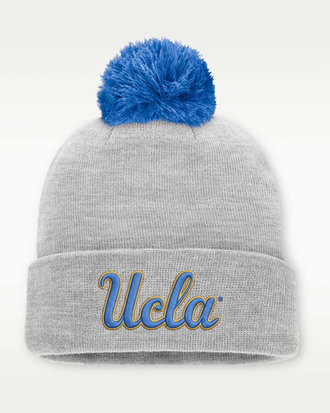 UCLA Peak Men's Jordan Brand College Cuffed Beanie - Grey Heather