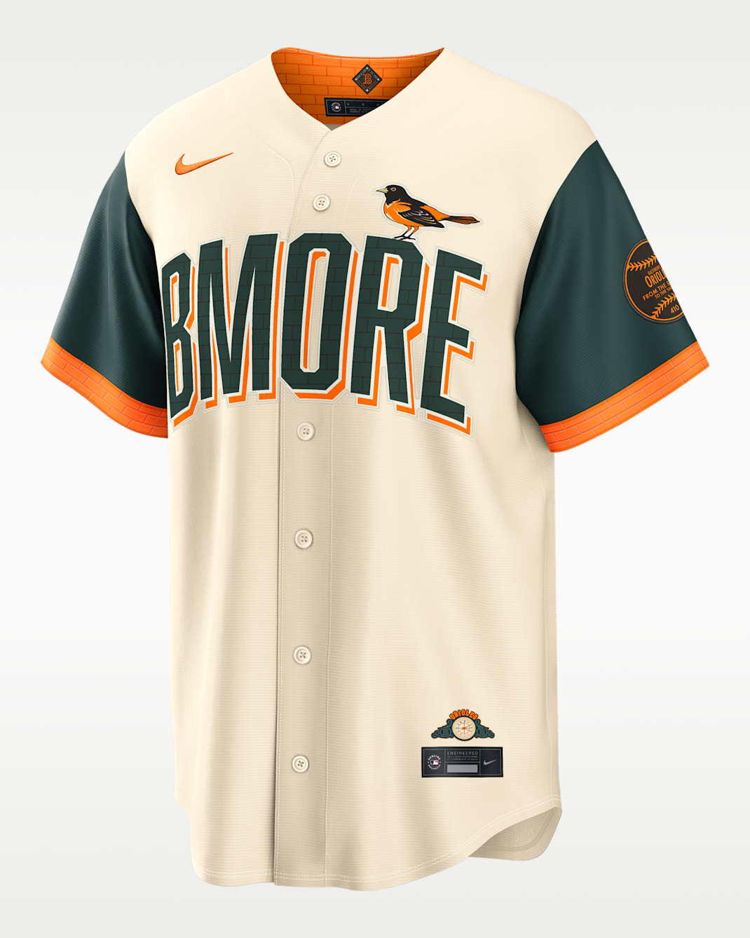 Baltimore Orioles City Connect Men's Nike MLB Stadium Jersey - Cream