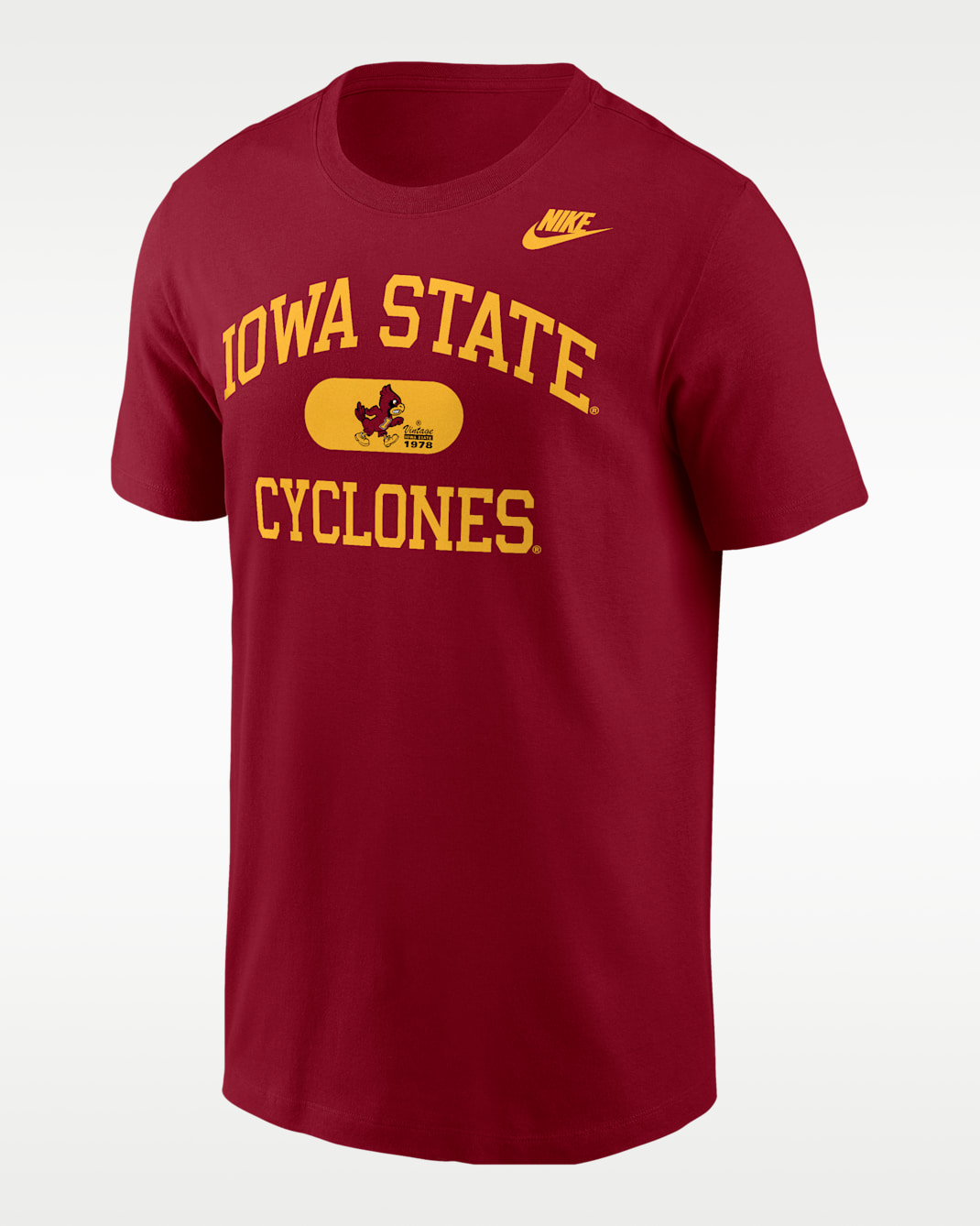 Iowa State Cyclone Men's Nike College T-Shirt - Team Crimson