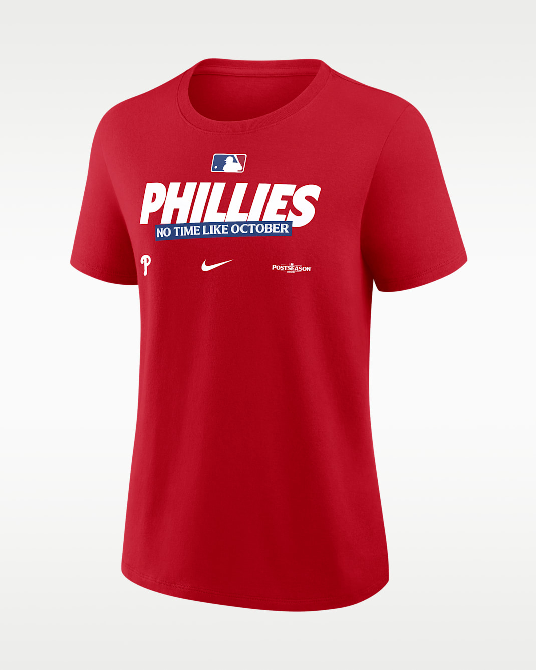 Philadelphia Phillies 2026 Postseason Authentic Collection Women's Nike MLB T-Shirt - Red