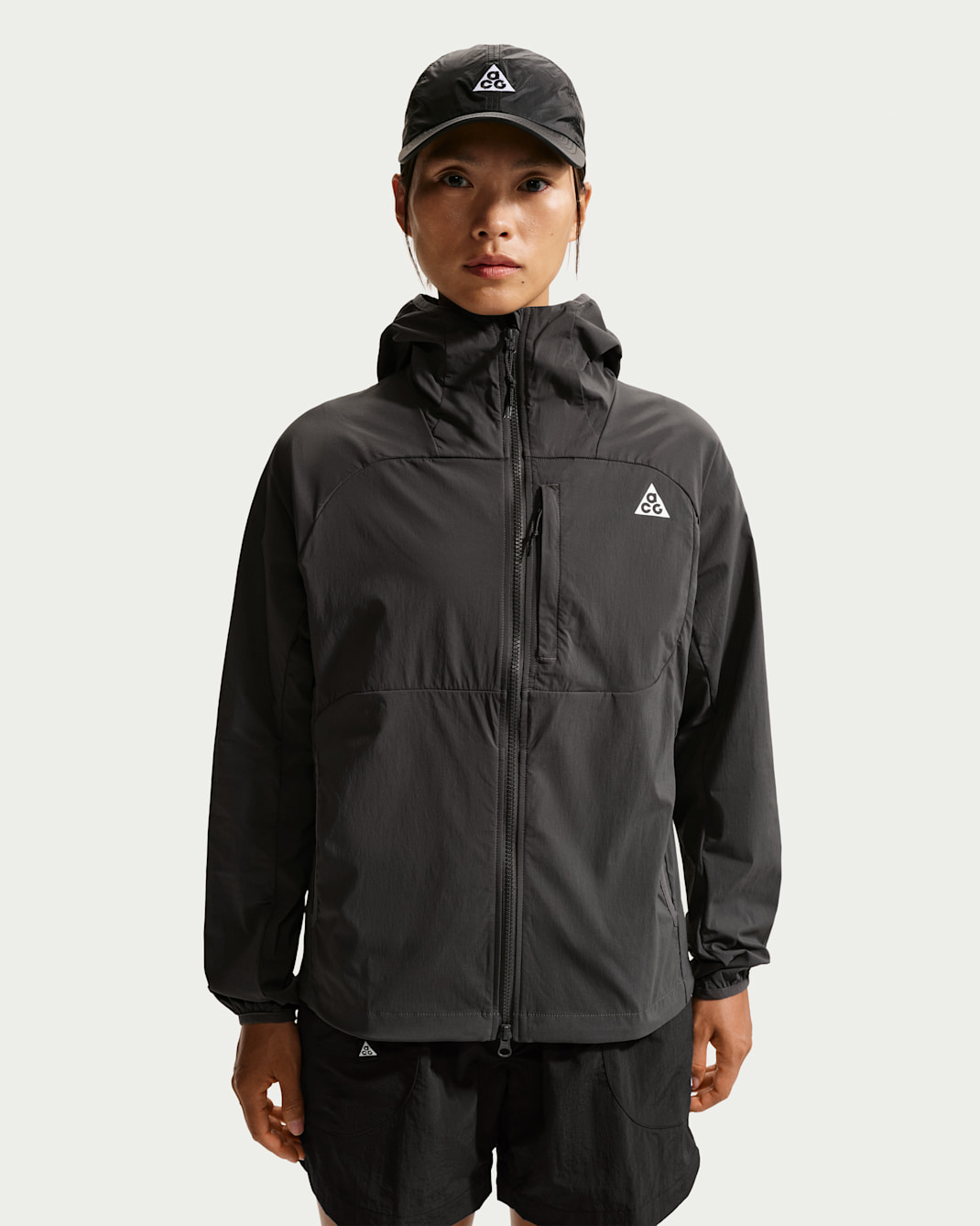 Nike ACG 'Five Towers' Women's UV Protection Jacket - Anthracite/Anthracite/Summit White