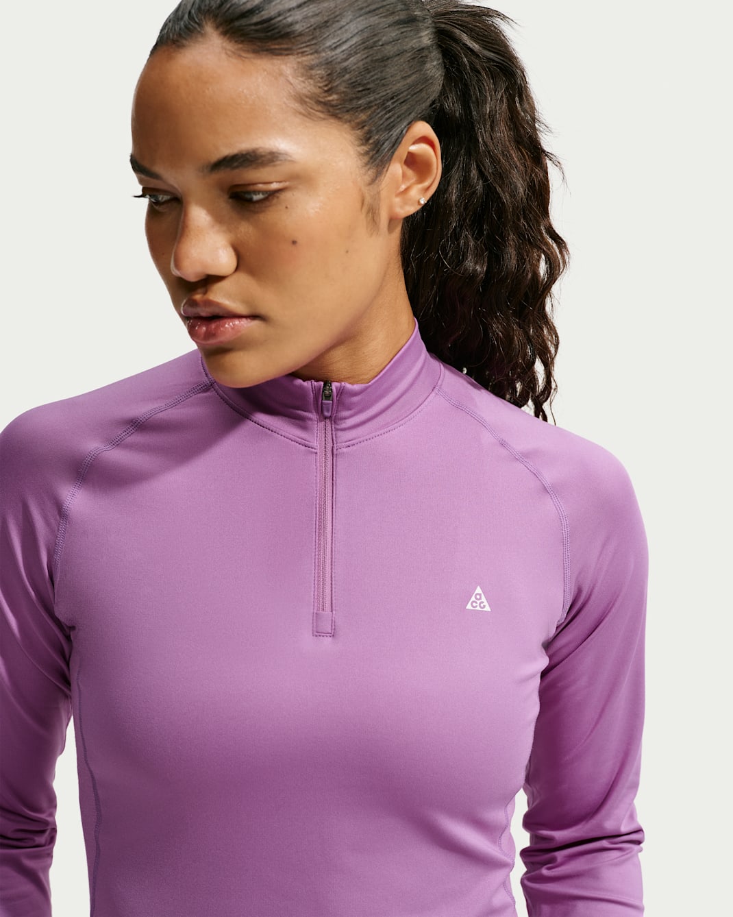 ACG Wildsee Dri-FIT Wander-Longsleeve mit Viertelreißverschluss (Damen) - Monarch Purple/Summit White