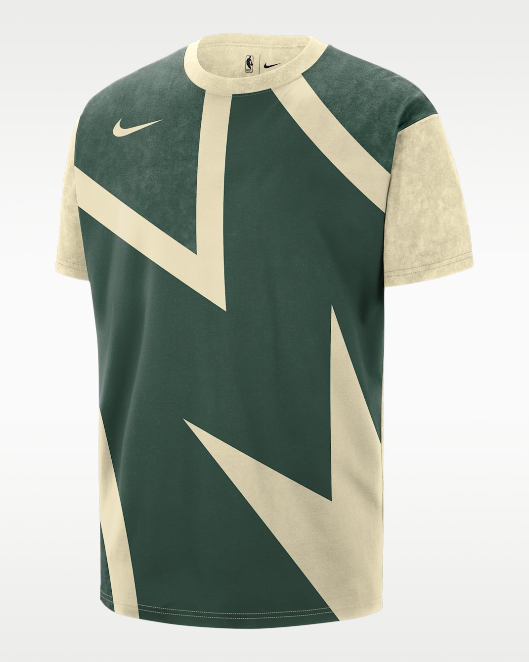 Playera Nike de la NBA Max90 para hombre Milwaukee Bucks Essential City Edition - Abeto/Ópalo liso