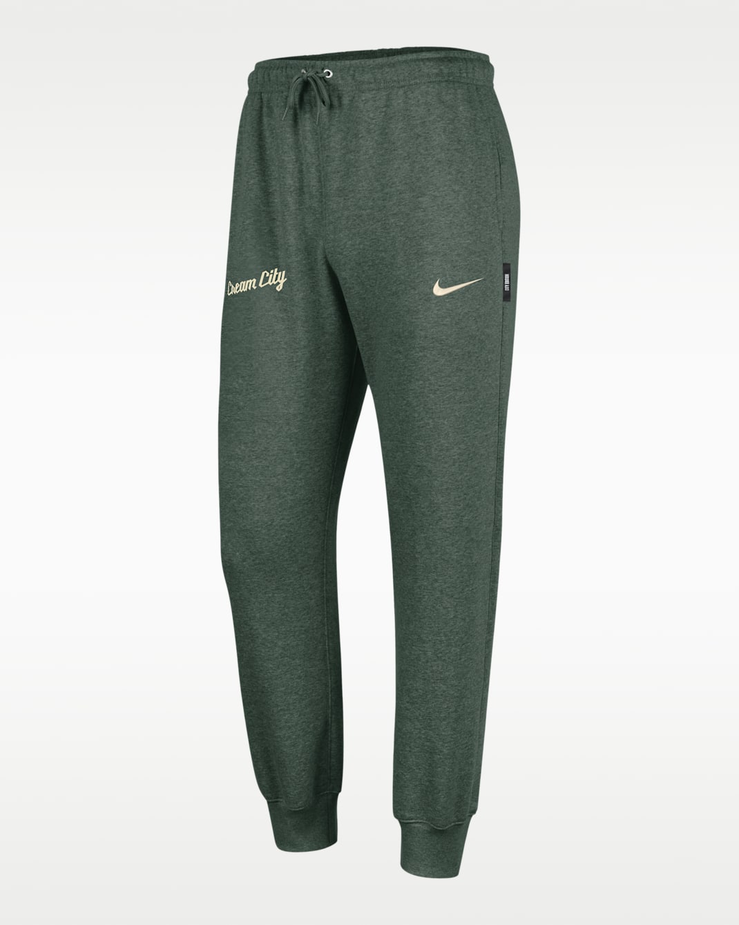 Joggers Club Fleece Nike de la NBA para hombre Milwaukee Bucks City Edition - Abeto