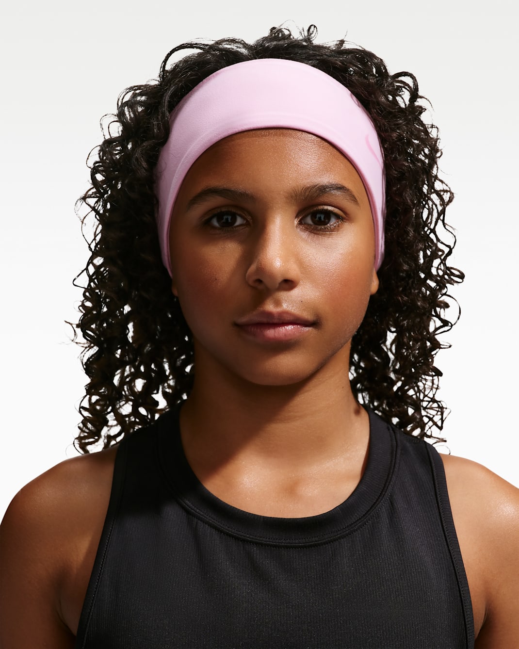 Banda para la cabeza Dri-FIT para niños talla grande Nike Elevate - Rosa amanecer/Rosa amanecer