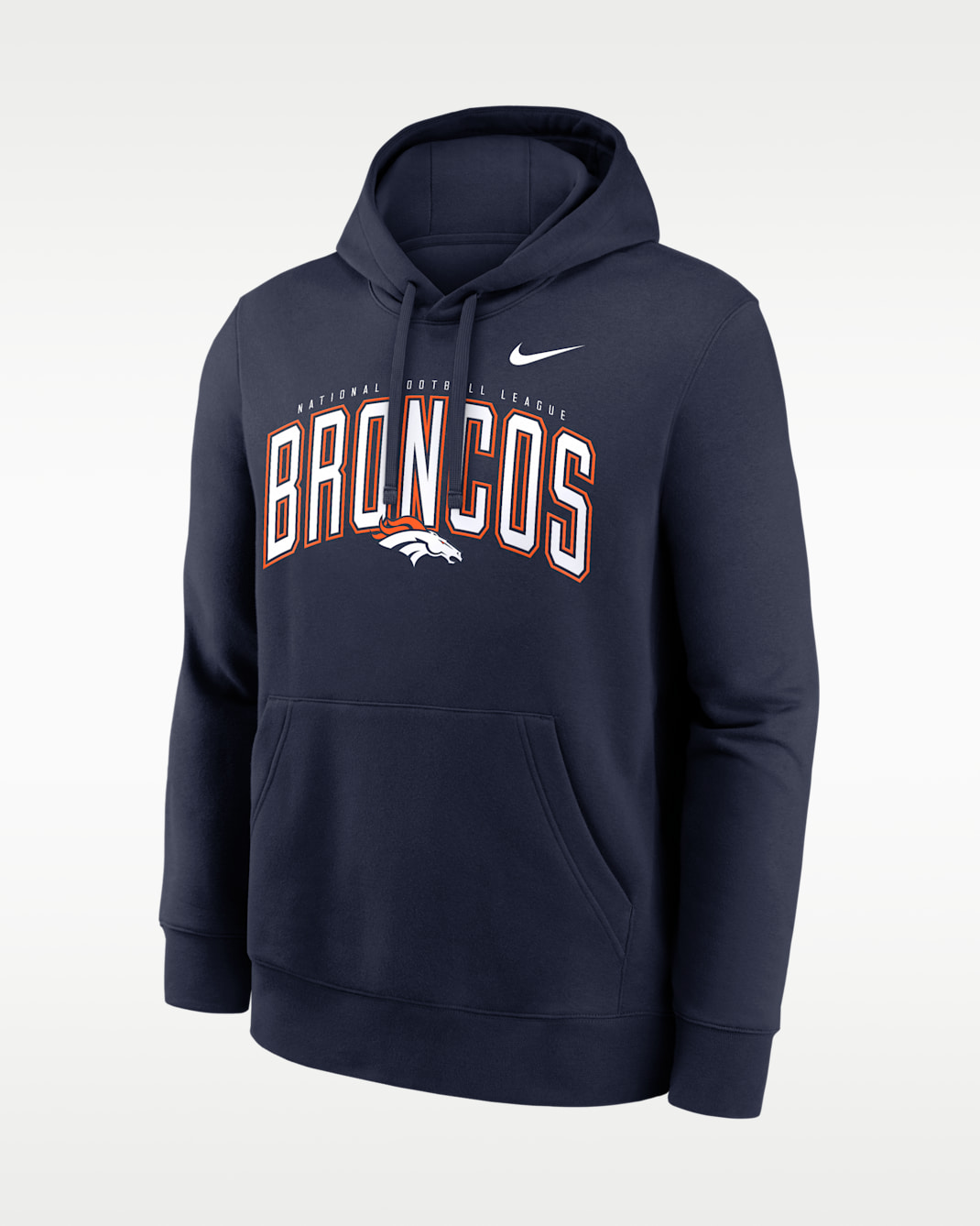 Denver Broncos Club Men's Nike NFL Pullover Hoodie - Navy
