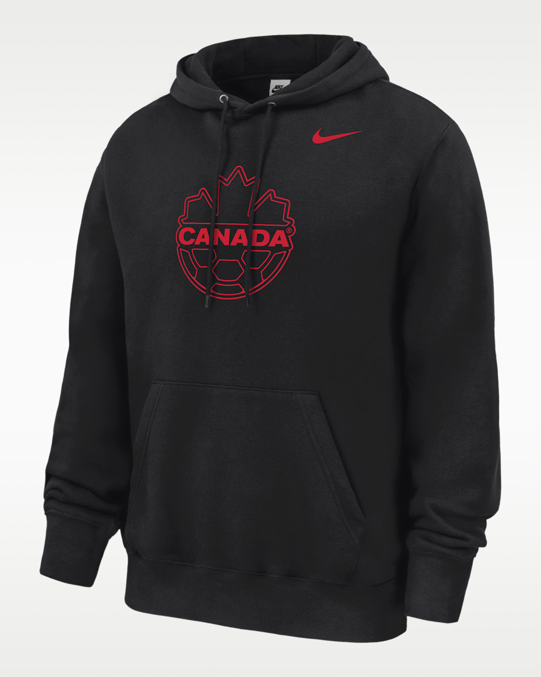 Canada Nike Fanwear Collection Men's Soccer Club Fleece Pullover Hoodie - Black
