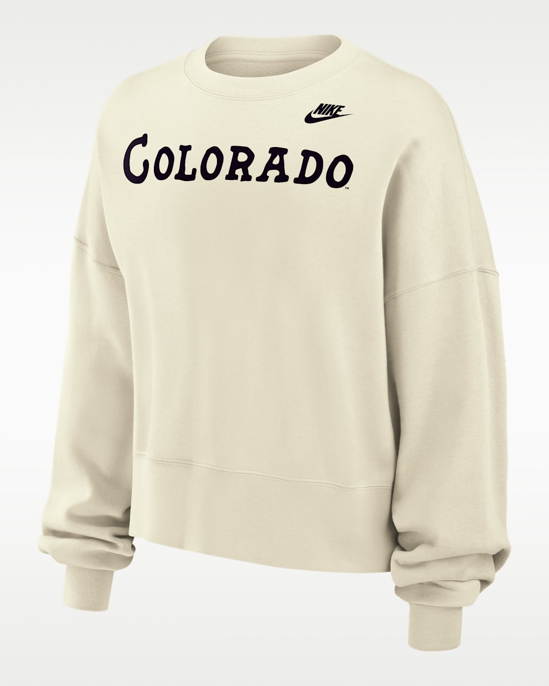 Colorado Buffaloes Phoenix Fleece Women's Nike Football Crew-Neck Sweatshirt - Sail