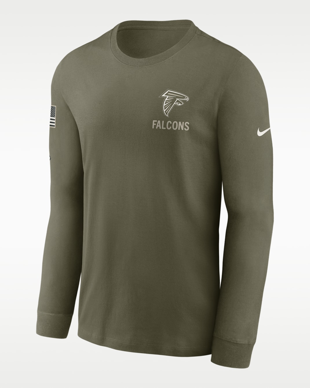 Atlanta Falcons Salute to Service Men's Nike NFL Long-Sleeve T-Shirt - Olive