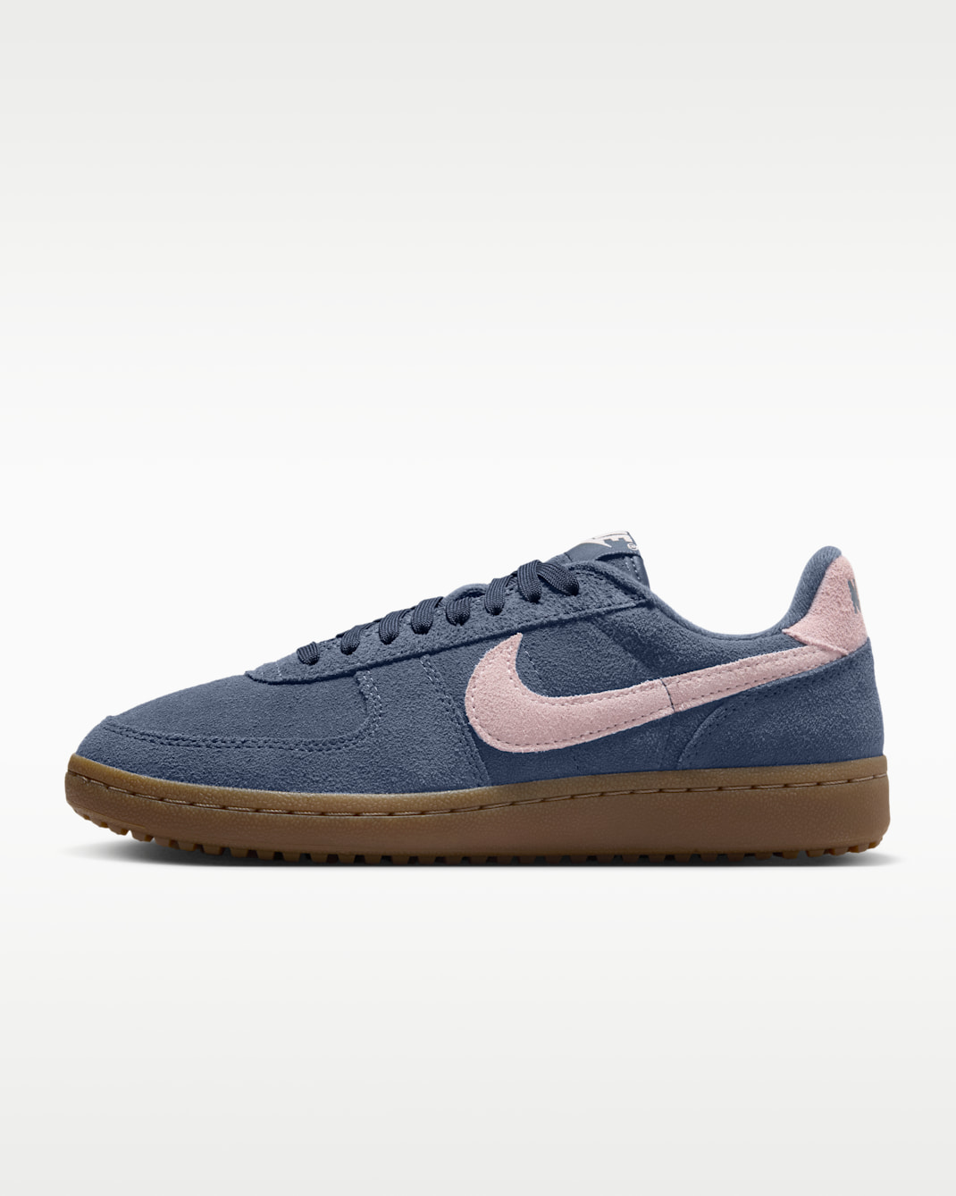 Nike Field General Suede Schuh (Damen) - Thunder Blue/Gum Dark Brown/Pink Foam