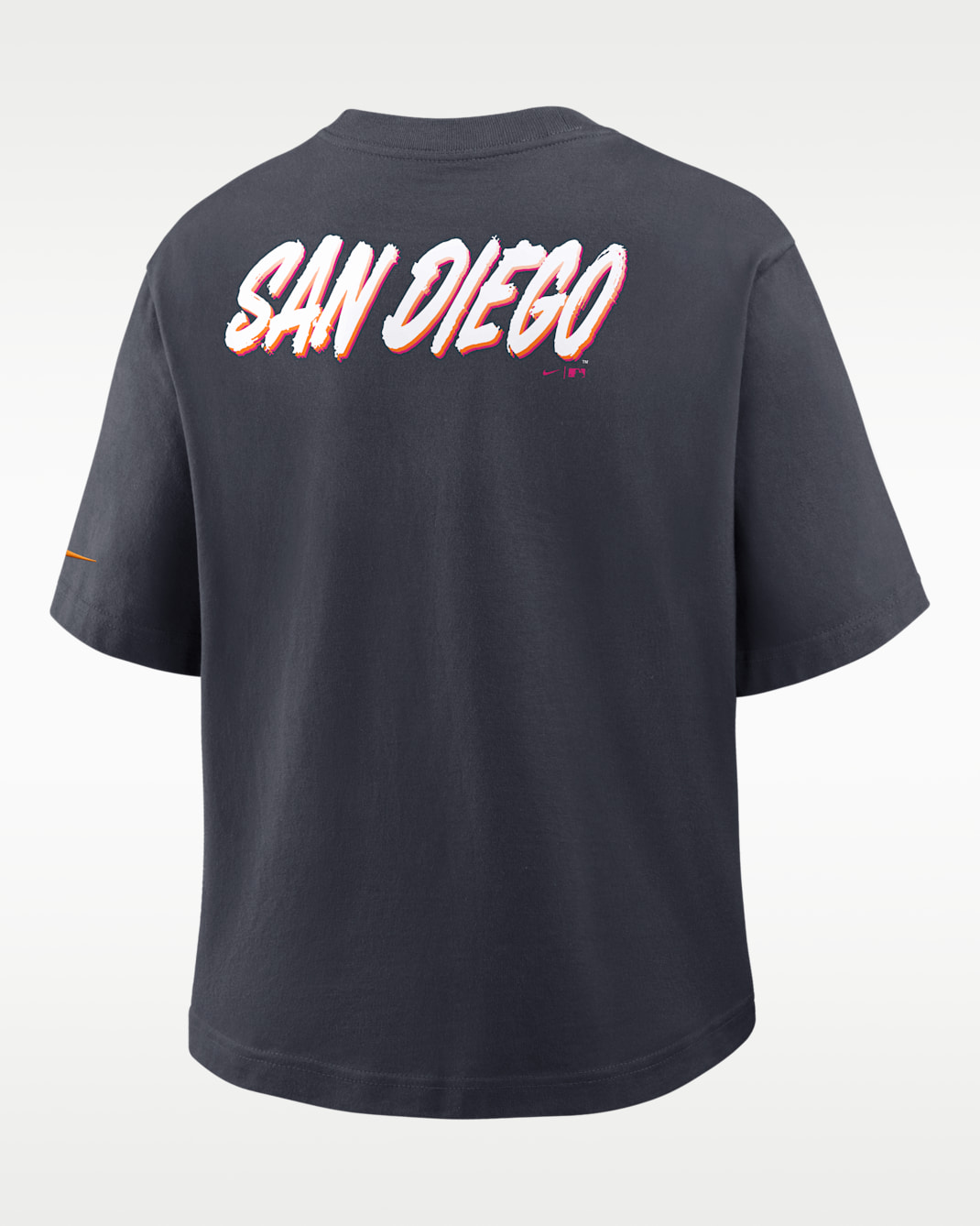 San Diego Padres City Connect Pocket Boxy Women's Nike MLB T-Shirt - Black